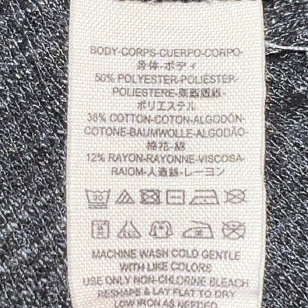 We the Free Turtleneck Split Back Long Sleeve Knit Shirt Gray Size Medium - Picture 7 of 7